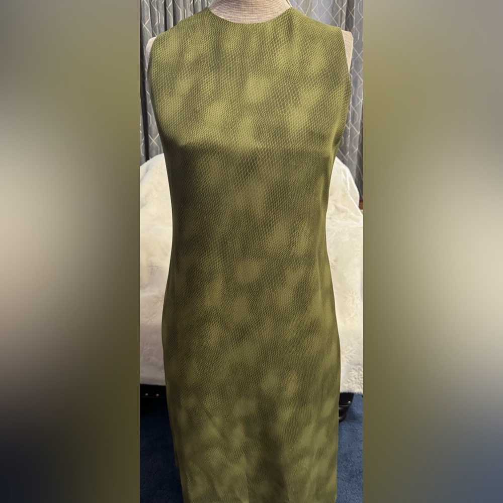 Green Print Dress